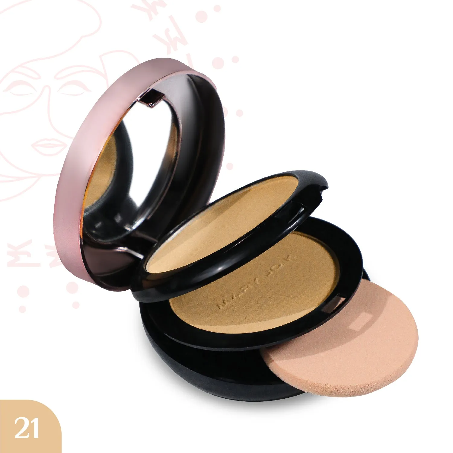 2 in 1 Compact Powder h.d finished