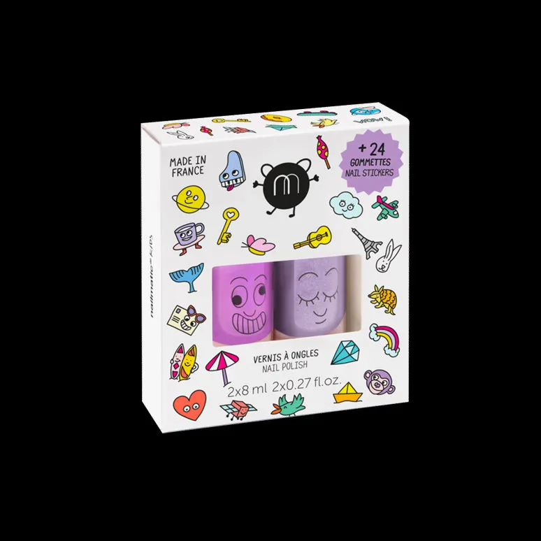 2 water-based nail polishes : Marshi   Piglou