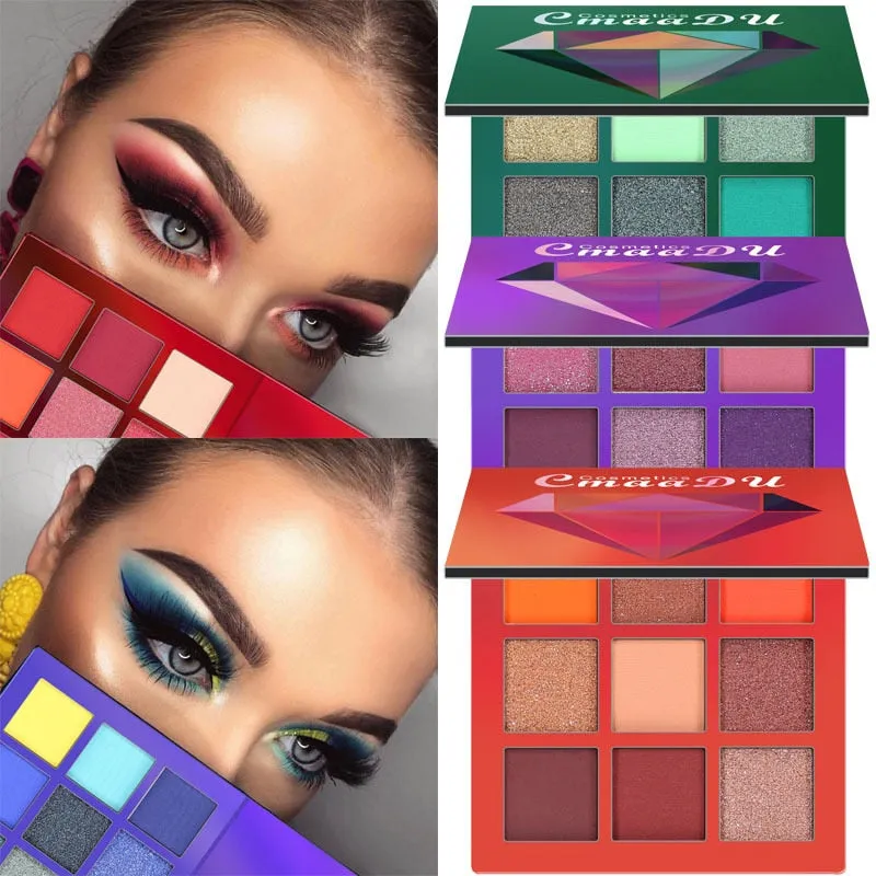 9 color Diamond Bright Eye Shadow Palette Makeup Kit