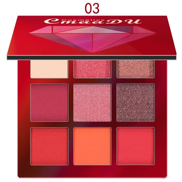 9 color Diamond Bright Eye Shadow Palette Makeup Kit