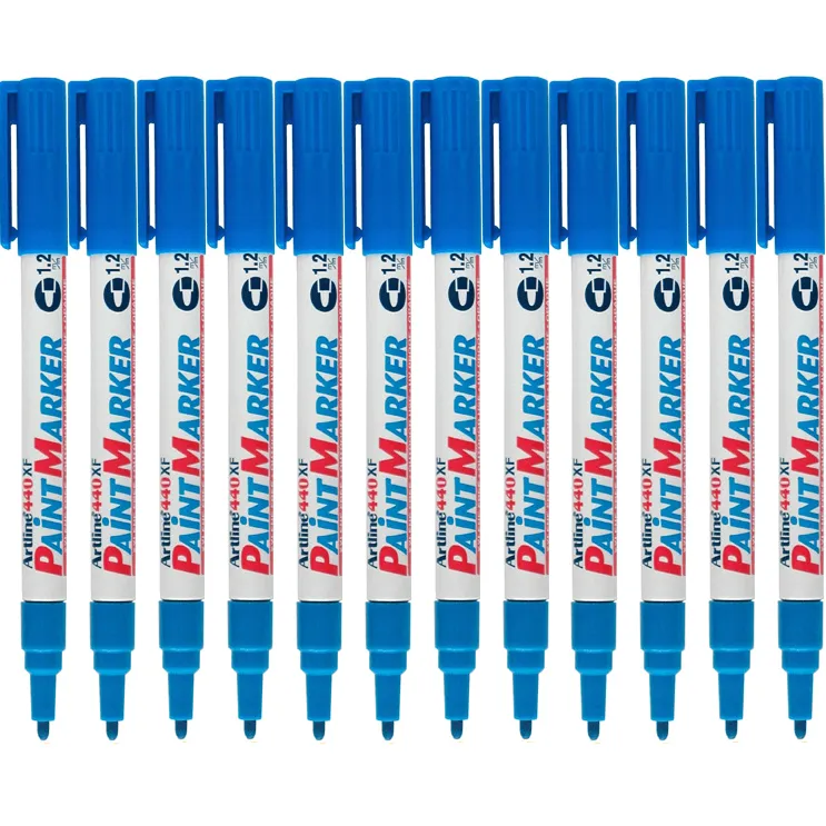 Artline 440XF Paint Marker Bullet Tip 1.2mm Blue Box 12