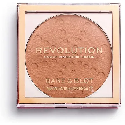 Compact powder Revolution Bake & Blot peach 5.5 g, Makeup Revolution
