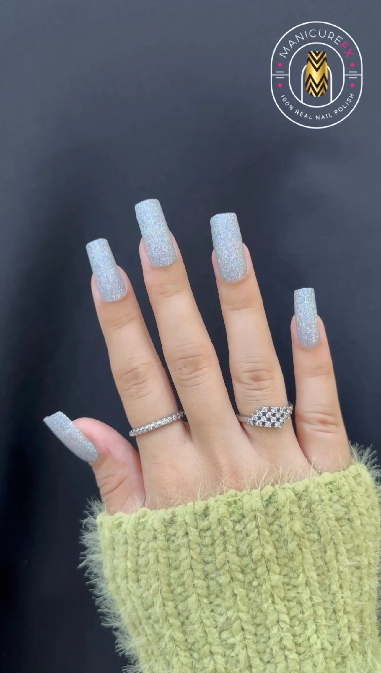 Grey Molecule - Nail Wraps (Standard)