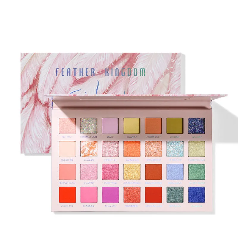 Matte Sparkle Shimmery Crimson Eyeshadow Palette