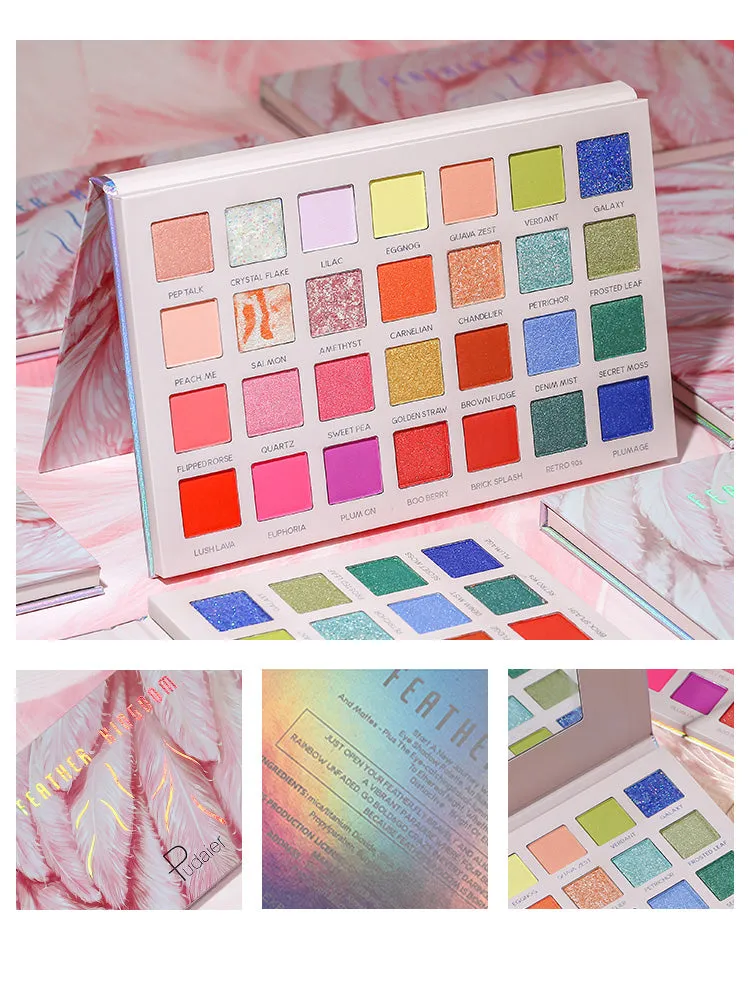 Matte Sparkle Shimmery Crimson Eyeshadow Palette