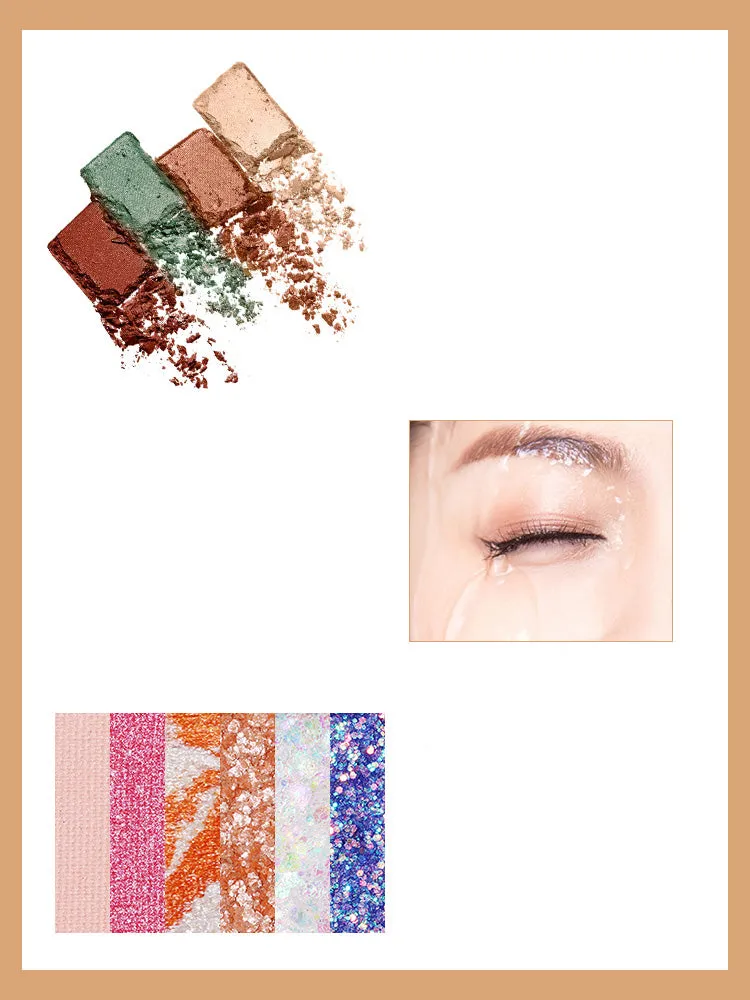 Matte Sparkle Shimmery Crimson Eyeshadow Palette