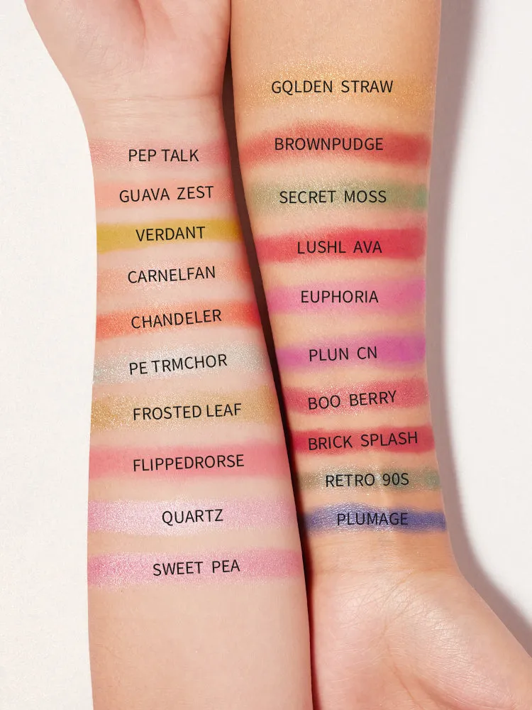 Matte Sparkle Shimmery Crimson Eyeshadow Palette