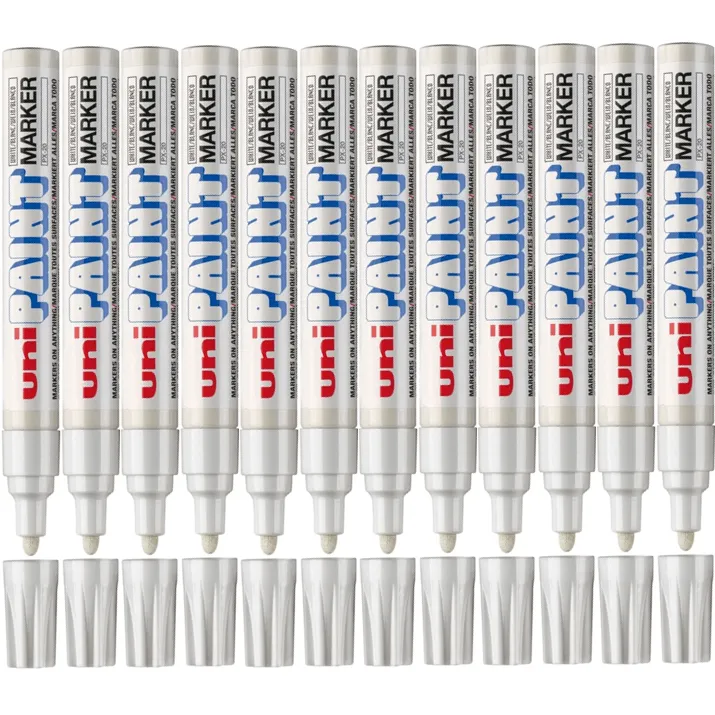 Uni-Ball PX20 Paint Marker Bullet Tip 2.2mm White Box 12